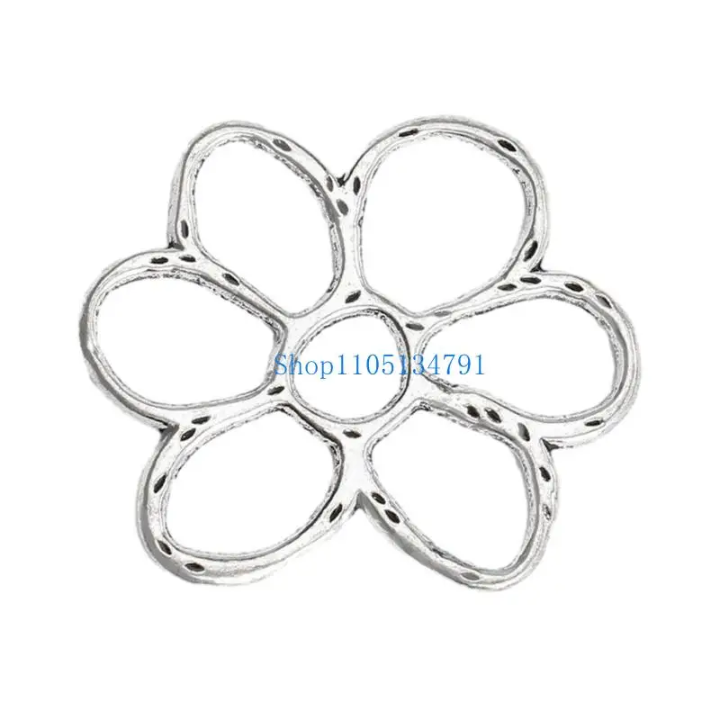 

98km Fashion Hollow Flower Pendant Jewelry Making Irregular Flower Bead Earring Dangle Pendant 3D Flower Charm Party Favor