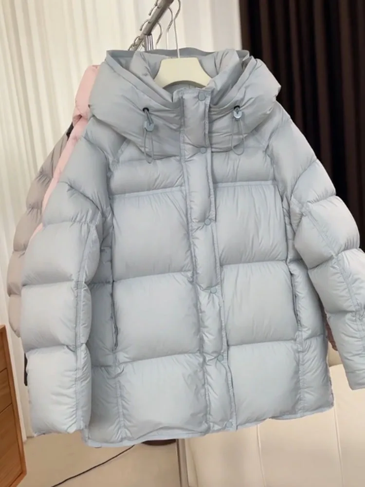 Unico ort ey Puffer Jaet Bread Sle Thi Capispalla da donna Inverno 2025 Nuova versione coreana Calda fibra di poliestere