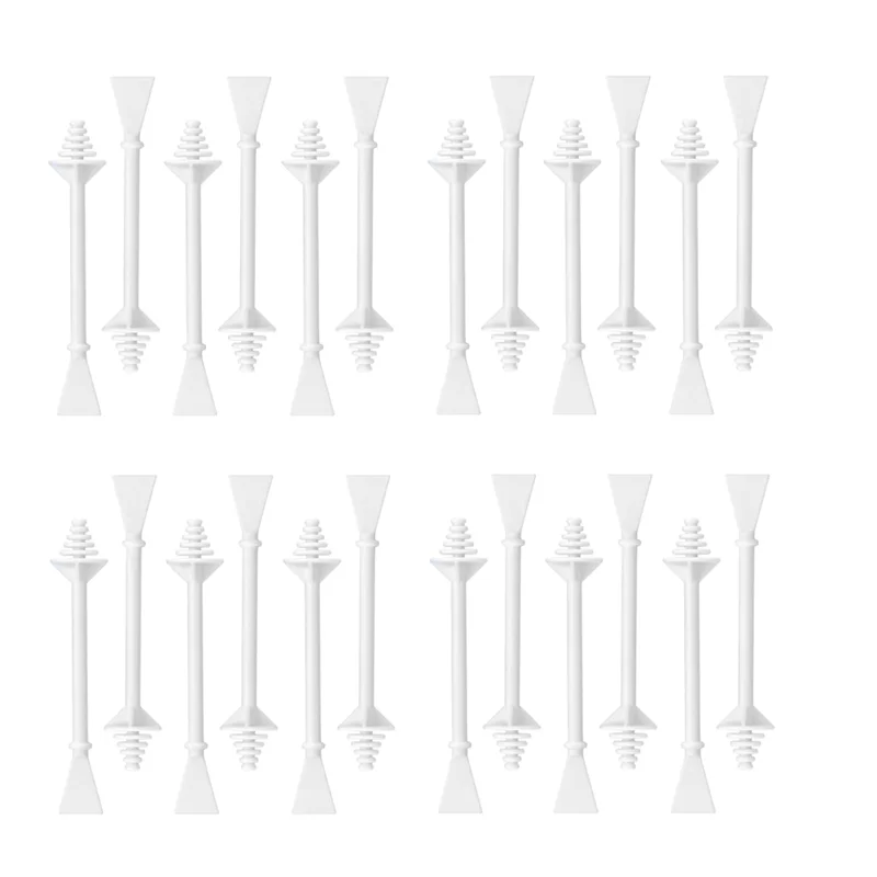 【رابات】أداة توزيع شمع الشعر مع ملعقة للاستعمال مرة واحدة، 100 قطعة من أعواد شمع الأنف لتنظيف الأنف وإزالة شعر الوجه والأذن #1