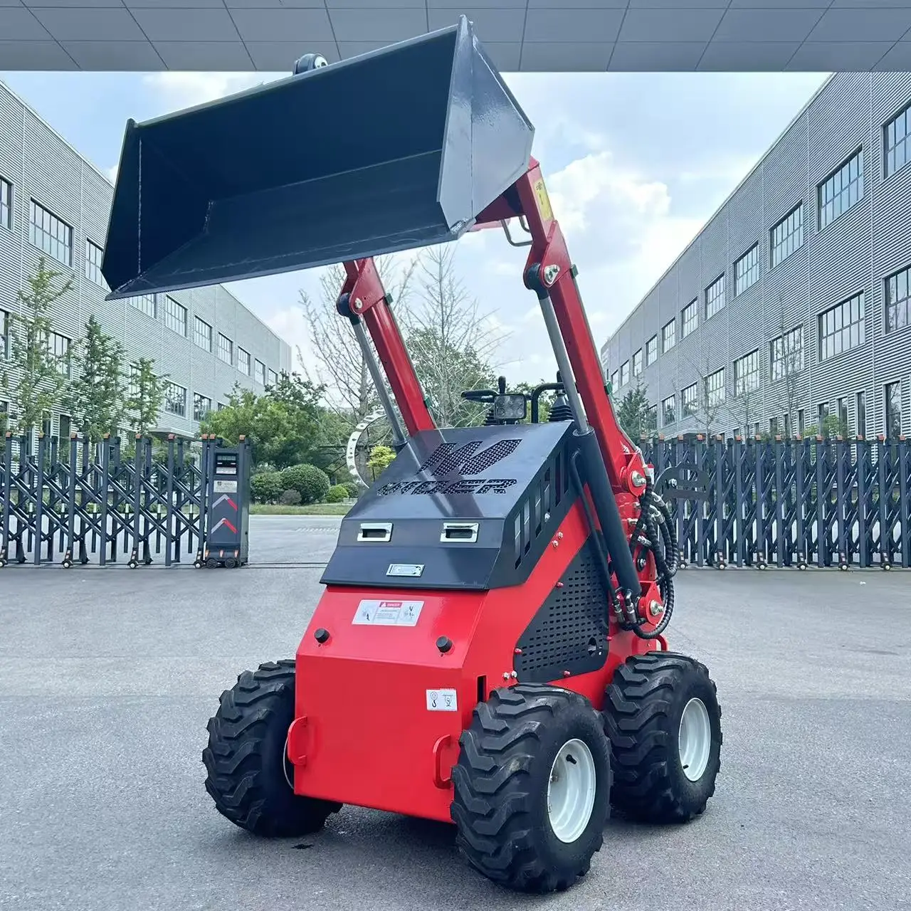 Woer Mini Skid Steer Loader Factory Supply Ready to Ship Cheap Price Diesel Engine Wheel Type for Construction Farm
