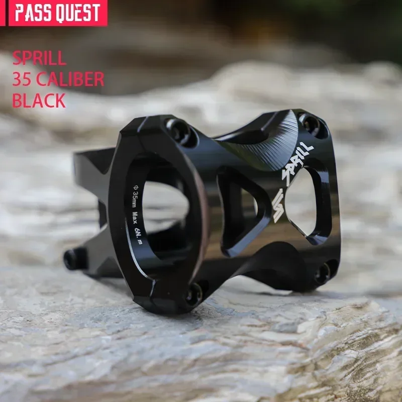 PASS QUEST 28.6mm*35mm Bicycle Stem 45mm length for 35mm Caliber Handlebar High quality Aluminum Alloy Bicycle Riser AM DH FR