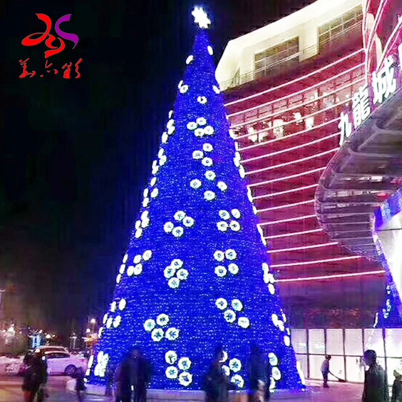 custom.Custom commercial 5m 6m 7m 10m 15m 20m 25m 30m 40m 50m  large outdoor tree with light for shopping mall h