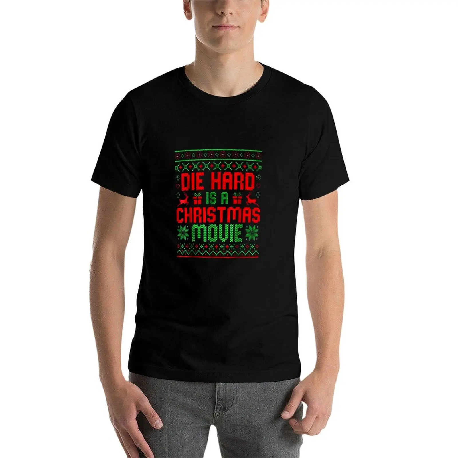 

Die-Hard Is A Christmas Movie Funny Ugly T-Shirt man t shirt luxury t shirts for man cotton funny T-Shirt