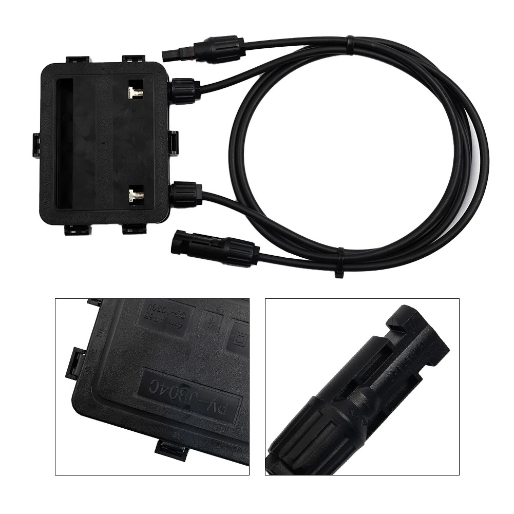 PV Solar Panel Junction Box with Cable for 180W 300W Panels Featuring IP67 Waterproof Design and Anti Islanding Protection