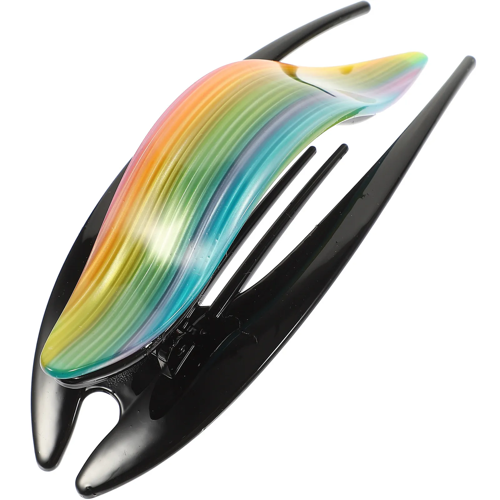 

French Hair Claw Clip Acetate Flat Jaw Clip for Women Large Styling Hairpin No Crease Grip for Thin Fine Hair Daily Party Wear