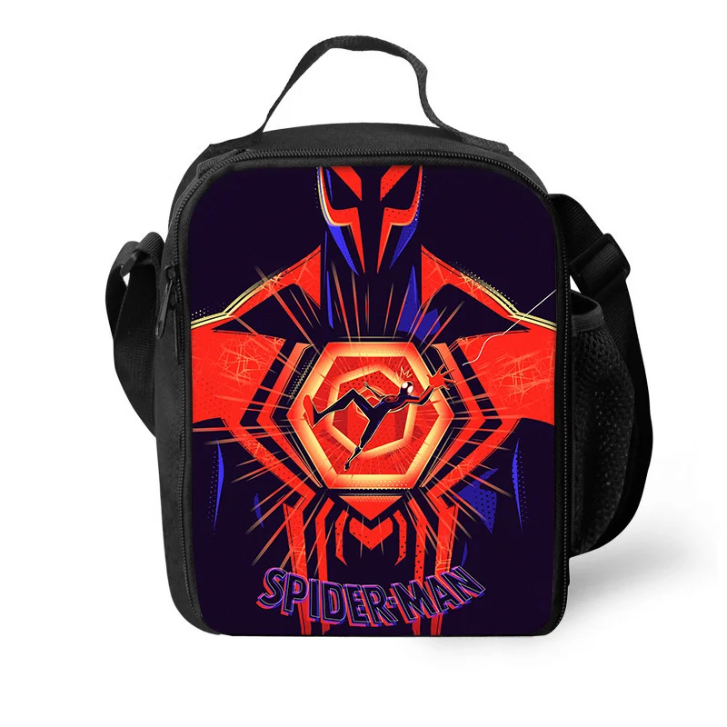 حقيبة سبايدر مان الحرارية معزولة حقيبة الغداء حاوية الغداء مانعة للتسرب حمل صندوق الغداء حقيبة تخزين المواد الغذائية لصبي فتاة أفضل هدية