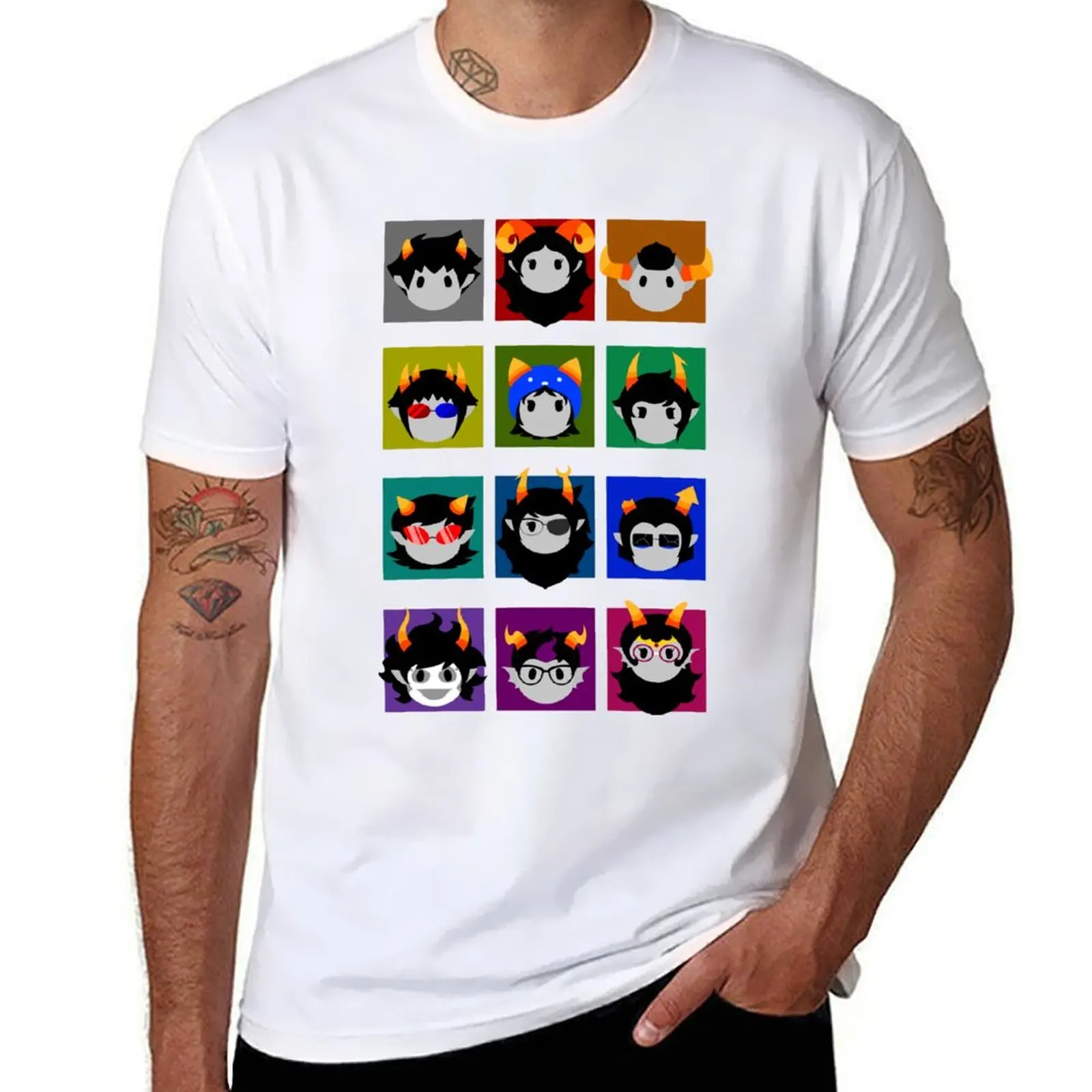 Chibi Homestuck Trolls T-Shirt oversized t shirt essential t shirt plus size men clothing