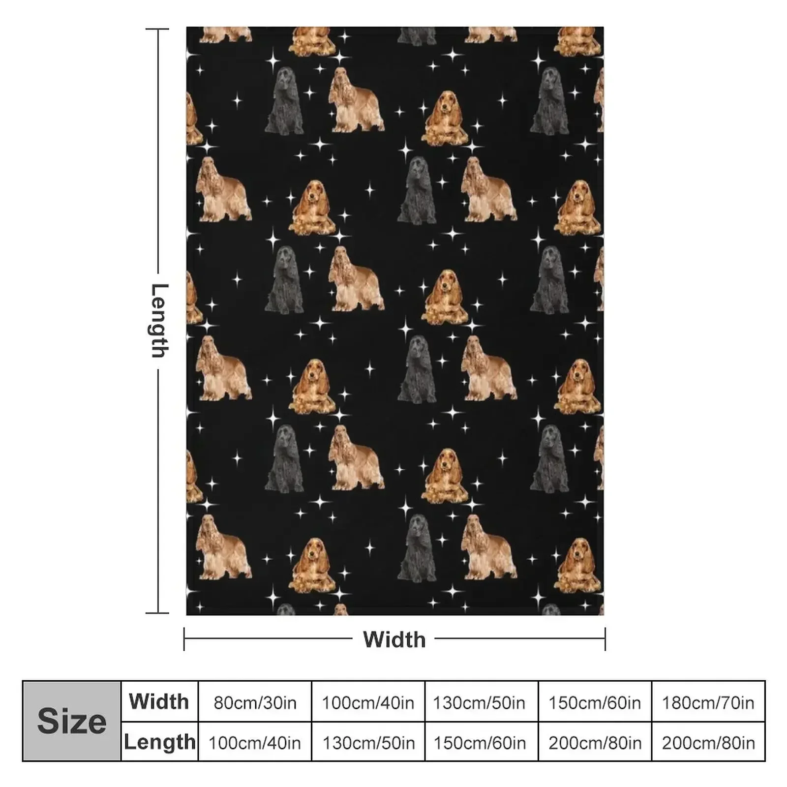 working cocker spaniel Throw Blanket Tourist Decorative Sofa Decorative Beds christmas decoration Blankets