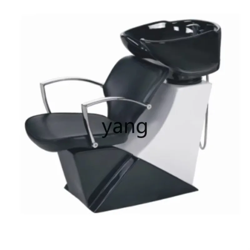 

lmm Barber Shop Sitting Shampoo Chair Barber Shop Stylish and Simple Flush Bed
