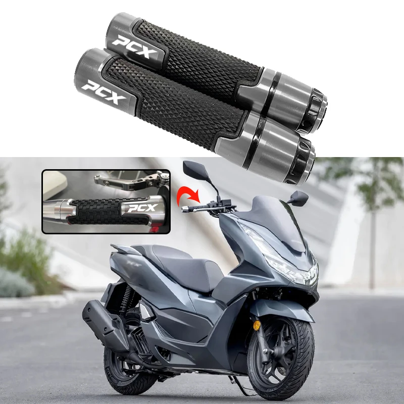 

PCX LOGO Motorcycle Accessories For HONDA PCX125 PCX150 PCX160 PCX pcx 125 150 160 CNC Aluminum handlebar handle Grip