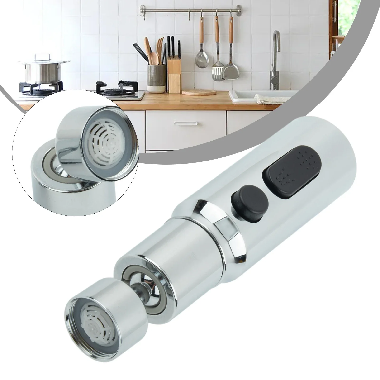 Kitchen Faucet Aerator 3 Modes Bathroom Adjustable Tap Extender Adapter Faucet Washbasin Sprayer Saving Water Taps Filter Nozzle image 2
