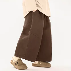 Abbigliamento per bambini pantaloni per ragazzi abbigliamento autunnale nuovi pantaloni a gamba dritta primaverili e autunnali per bambini pantaloni Casual in puro cotone