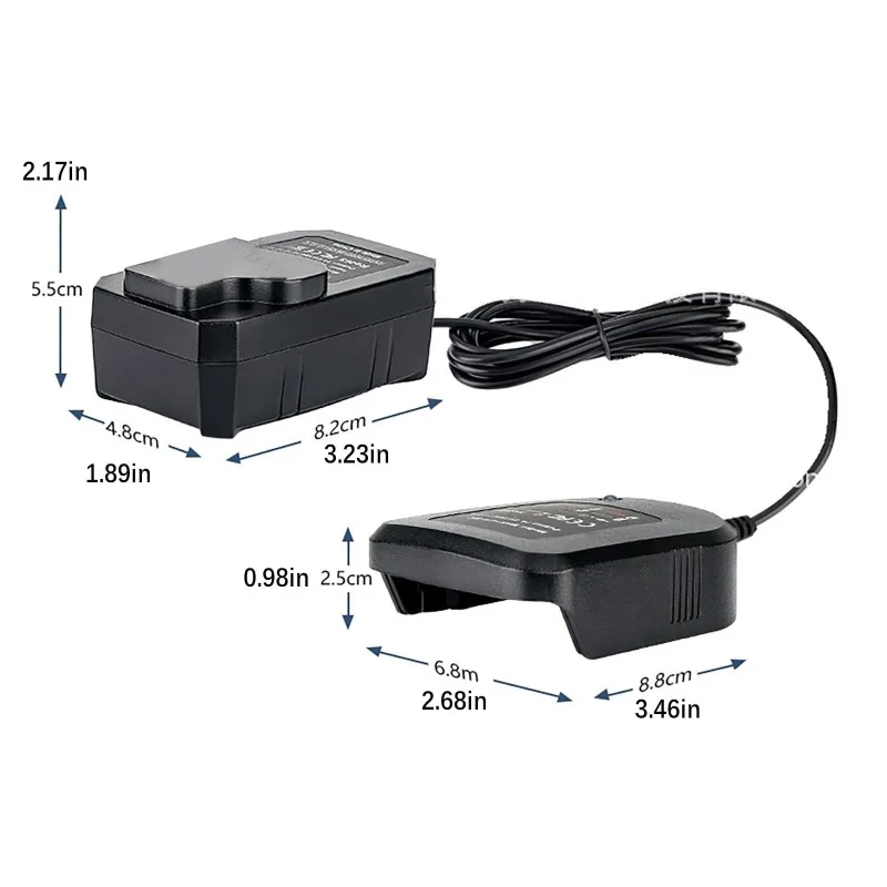 Lithium Battery Charger Adapter Compatible with For Makita 18/14.4V Battery BL1830/BL1840/BL1850 Rotary Tool Replacement Charger