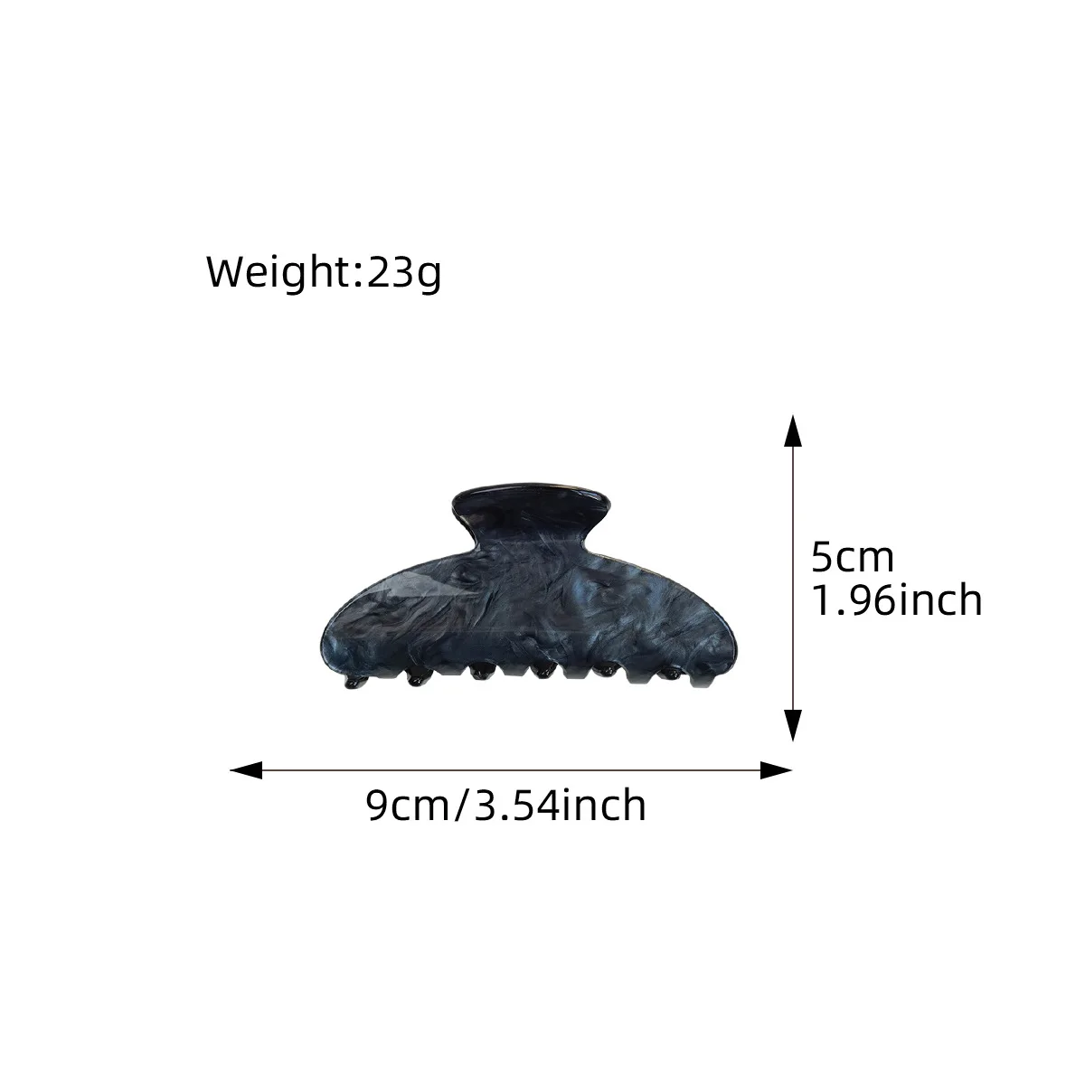 Pinza para el pelo de acetato de gelatina, accesorio de moda con Clip Updo elegante de estilo coreano de 9cm