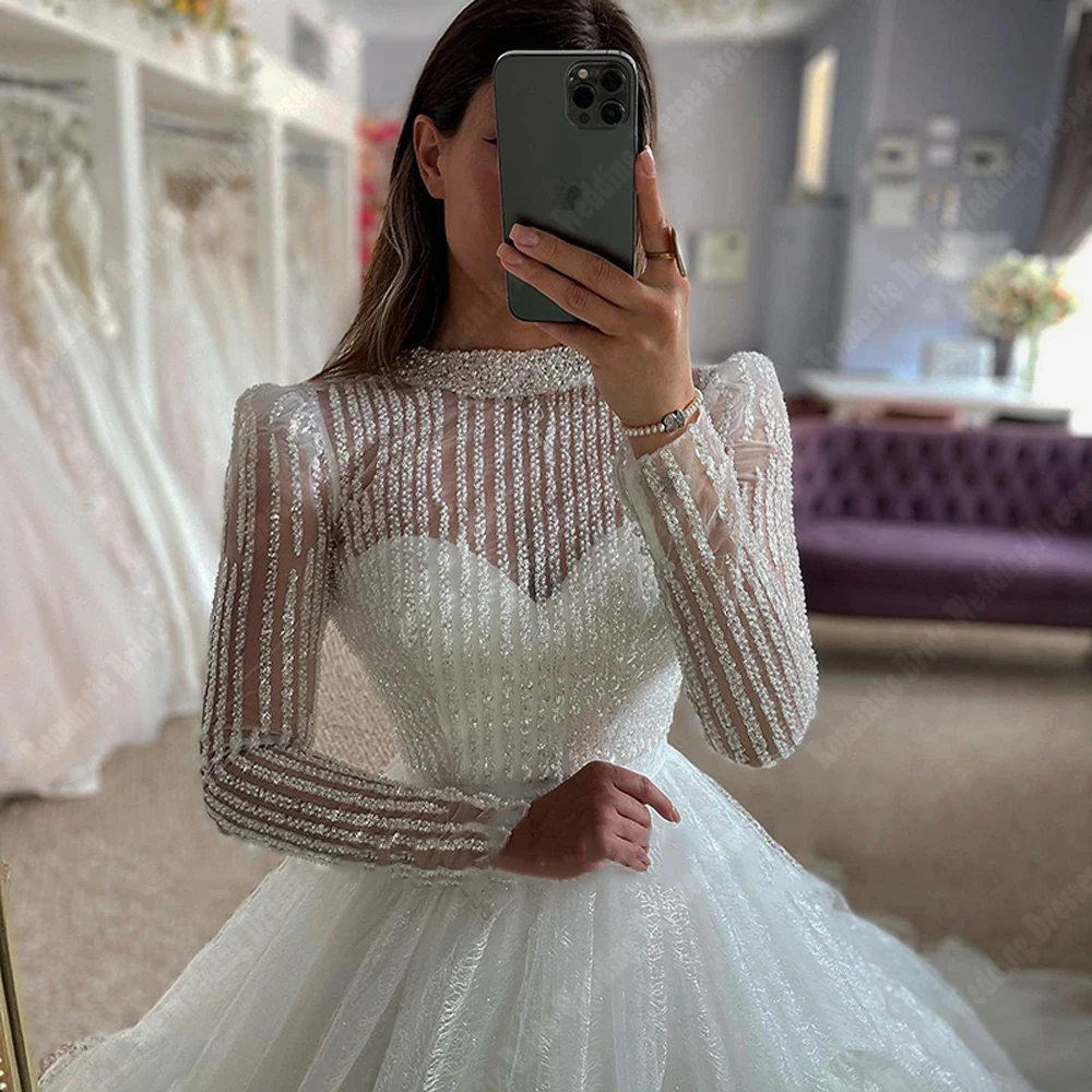 Böhmische a-Linie Frauen Brautkleider helle Spitze drucken Brautkleider Wisch länge Prinzessin Verlobung vestido de novias