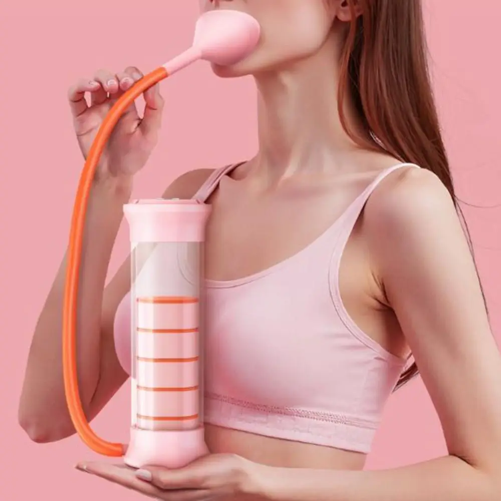 مدرب الدمبل للتنفس المقاوم القابل للتعديل للتنفس العميق، مدرب عضلات البطن العملي مع تصميم مريح #1