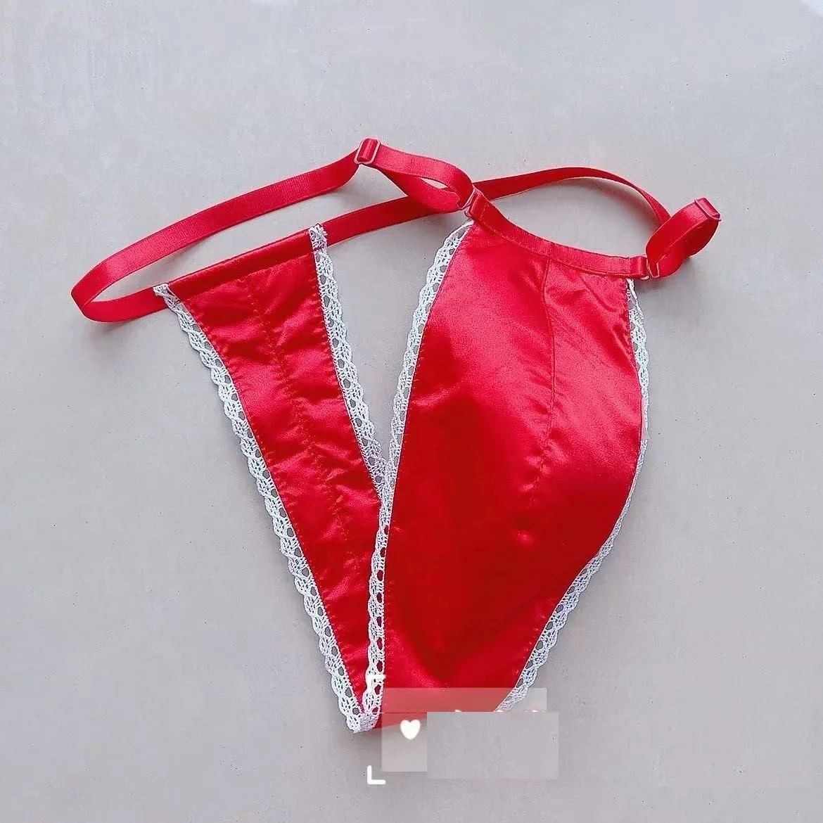 

Handmake Blue Silky Man's Briefs Live Show Club DJ Bar Sexy Costumes FKK Party