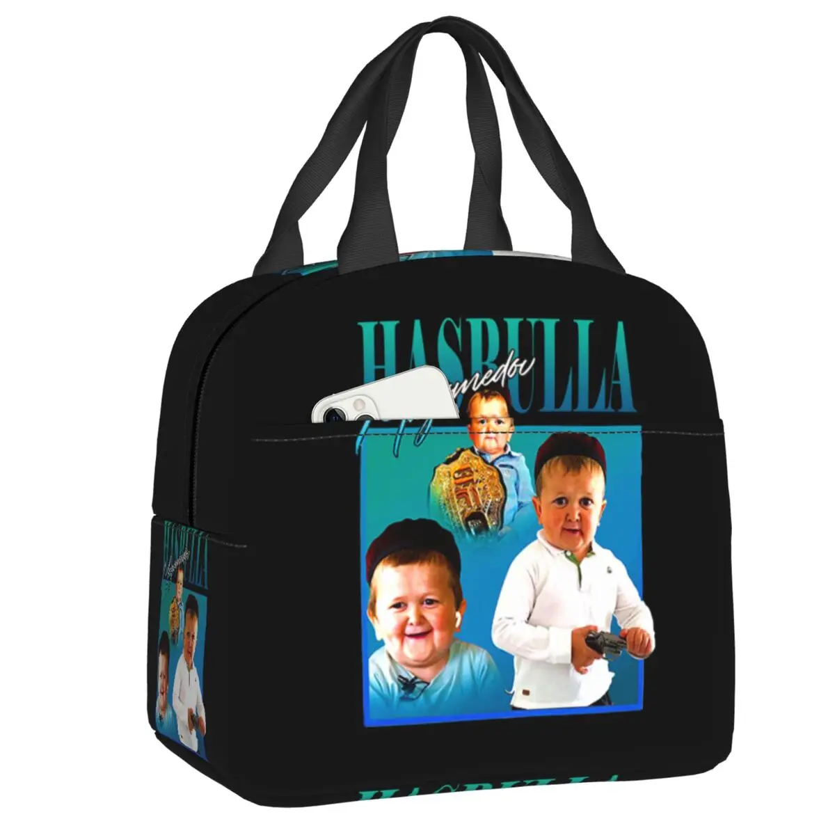 

Многоразовые ланч-боксы Custom Hasbulla Magomedov для женщин, герметичные термосумки-холодильники для еды, изолированные сумки для обедов для детей и школьников