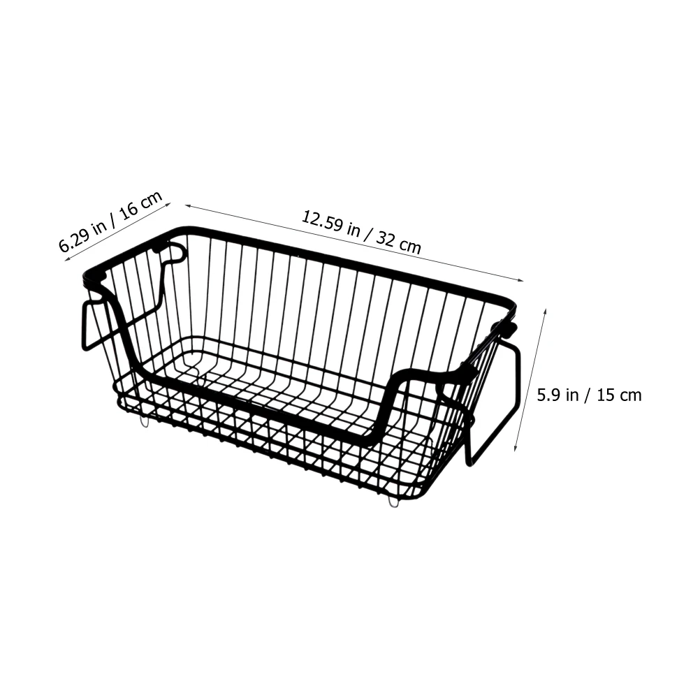 

Metal Wire Storage Basket Farmhouse Style Desktop Organizer Bathroom Shelf Basket For Fruits Toilet Paper Towels Organizing