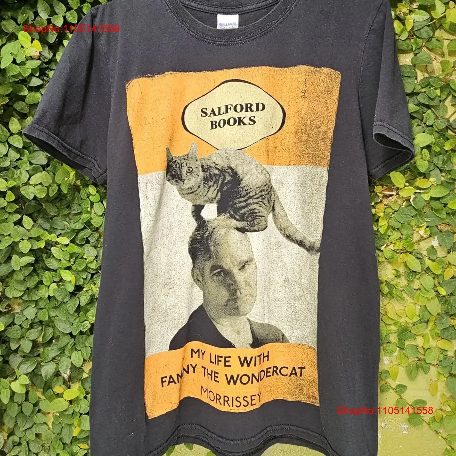 RARO Morrissey Fanny The Wondercat 2013 Tour camiseta Sz S Smiths Indie vintage lavado estirado gráfico transpirable versátil