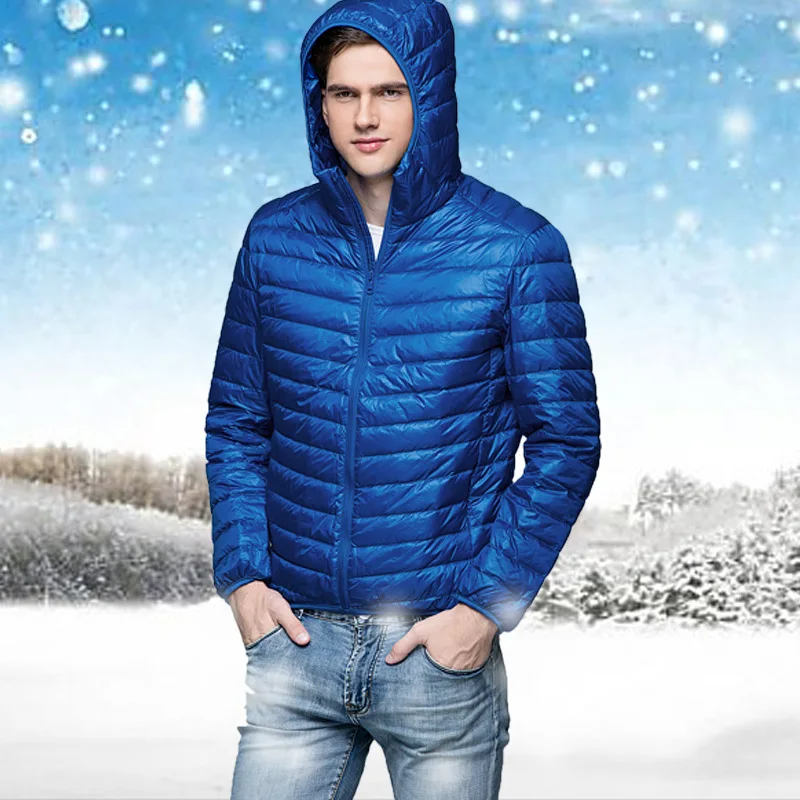 Duck Down Jacket Men Hooded Short Loose Hoody Ultra Light Down Jackets Warm Duck Coat Outdoors Wholesale Chaqueta De Plumas