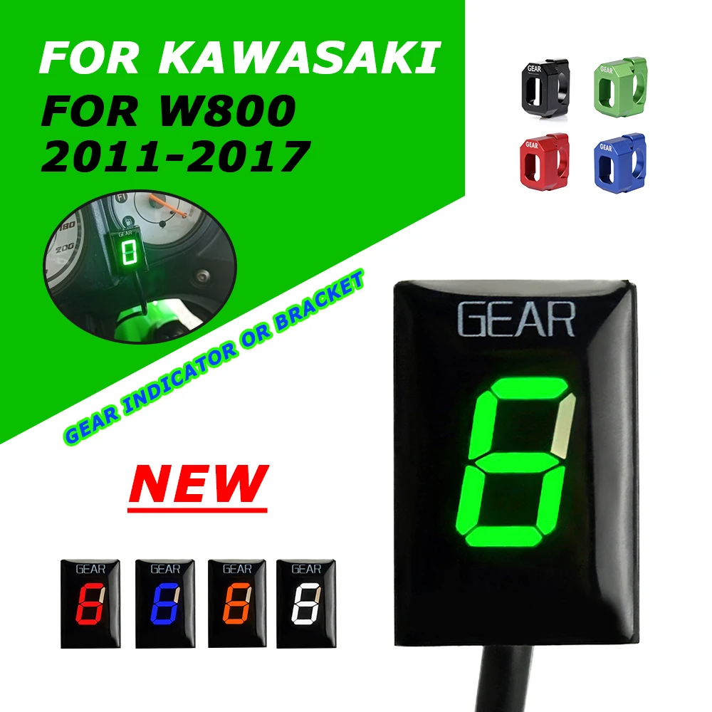 For Kawasaki W 800 W800 2011 - 2017 2016 Motorcycle Accessories Gear Indicator Gear Counter Display Speed Report Indicator Meter