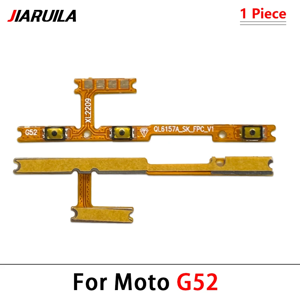 Volume Button Power Switch On Off Button Flex Cable For Moto G13 G23 G31 G32 G50 5G G52 G53 G62 G73 G82 G40 Fusion G51 5G G71