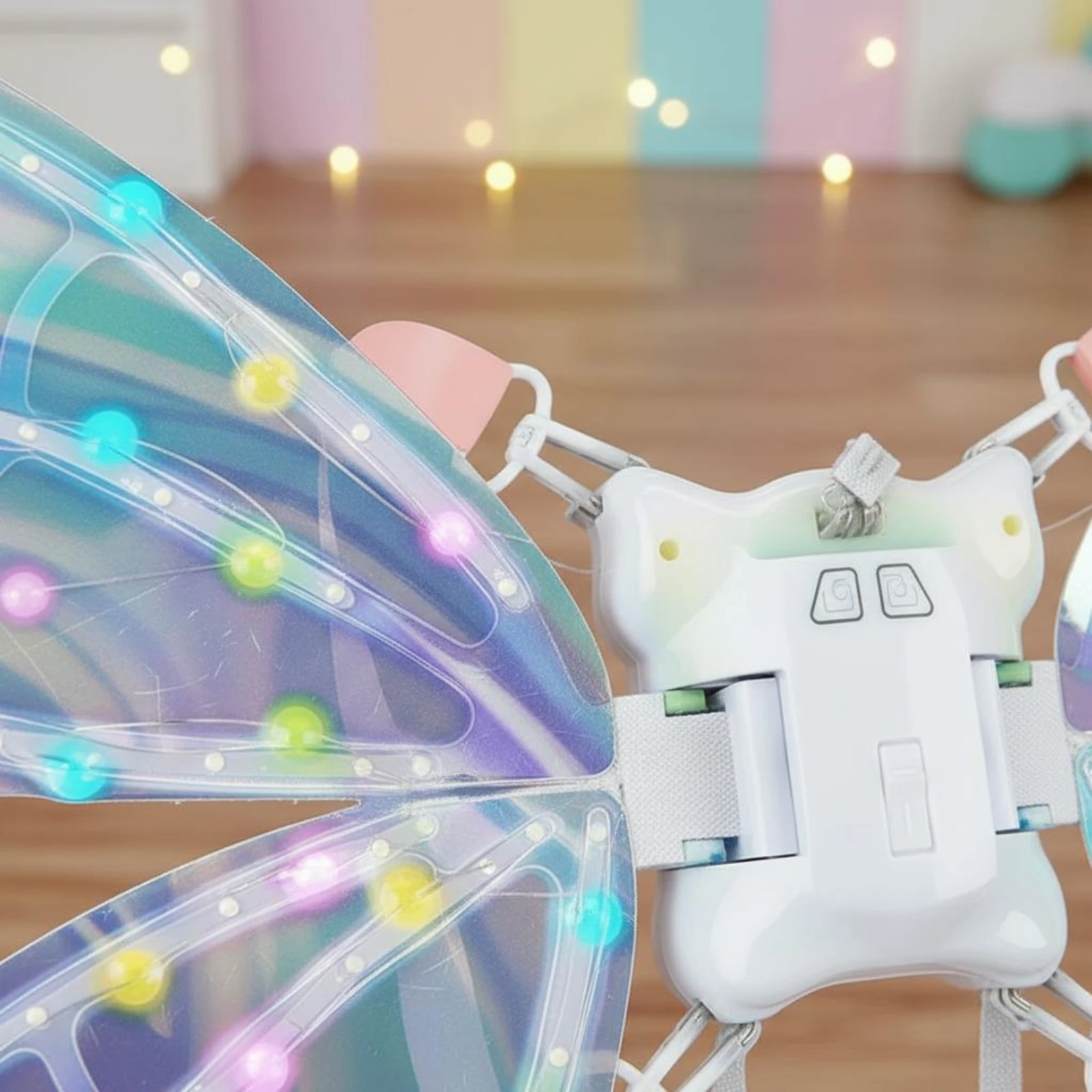 

Musical Butterfly Wings Lightweight Plastic Light up Butterfly Wings Children's Costume Accessory Back Straps Appendage Harness
