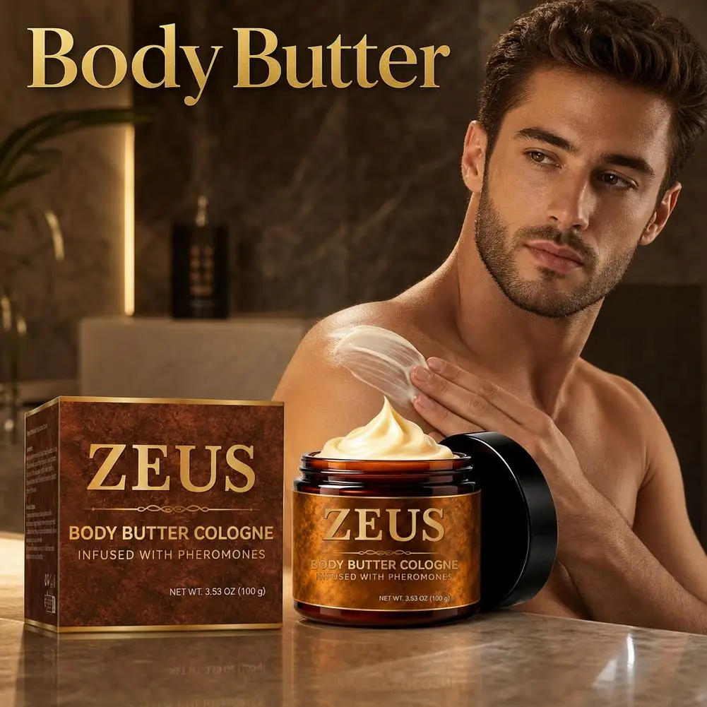 Luxury Pheromone Infused Body Butter Cologne for Men, Fragranced Body Cream Hydrating Moisturizing,Fast Absorbing Body Skin Care