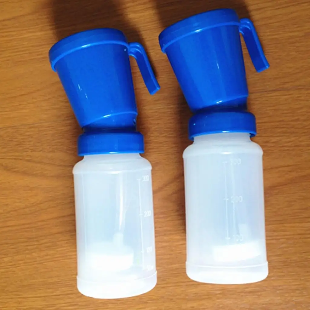 Cow Teat Dip Cup, 300 mL, Plastic, Non return (reflow) and return flowing types