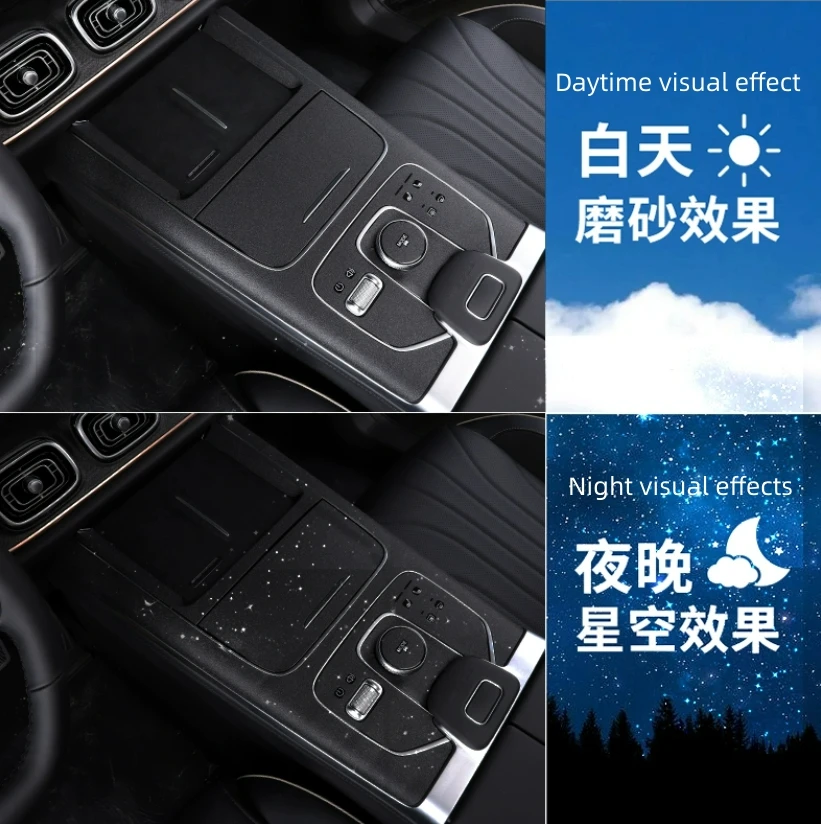 For Chery TIGGO 9 2023 Interior Accessories Transmission Shift Stalls Gear Frame Door Armrest Window Switch Cover Sticker