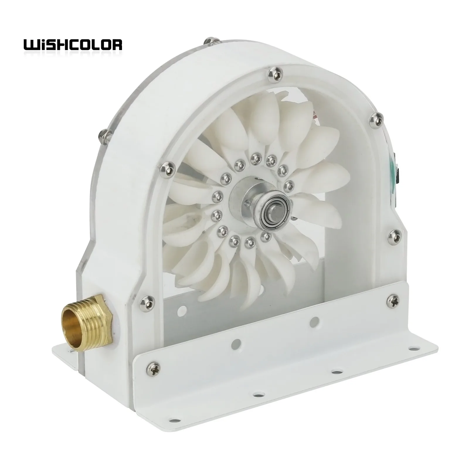 Wishcolor Pelton Wheel Turbine Pelton Water Wheel 96mm/3.8\