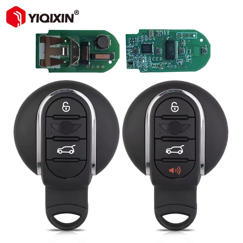 

Умный дистанционный ключ с чипом ID49 315/433 МГц для BMW Mini Cooper Countryman Clubman F-Series F54 F55 F56 F57 F60 2014-2018, необрезанное лезвие
