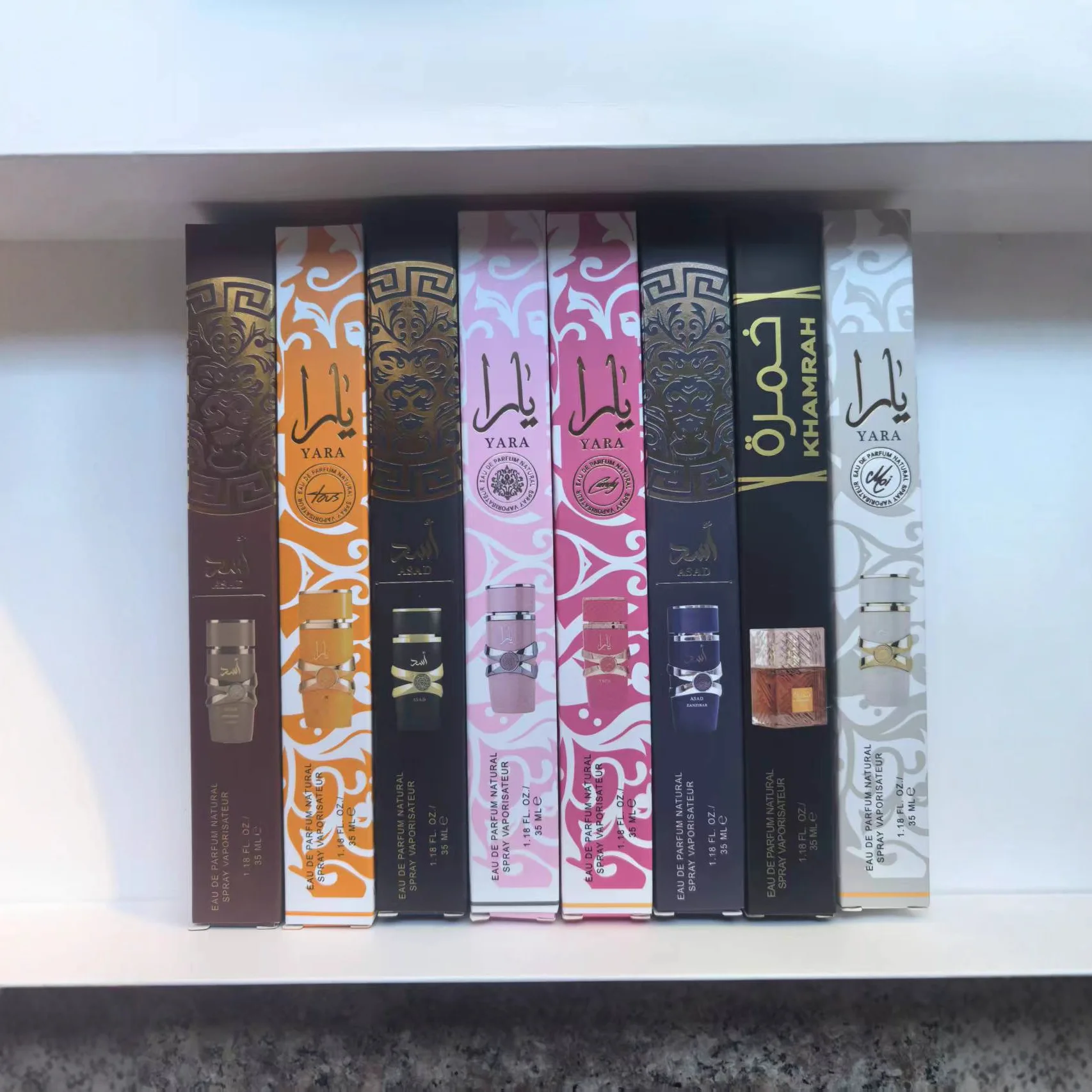 Perfume de marca de 35 ml, fragancia duradera, varios estilos adecuados tanto para hombres como para mujeres, perfume árabe de colonia