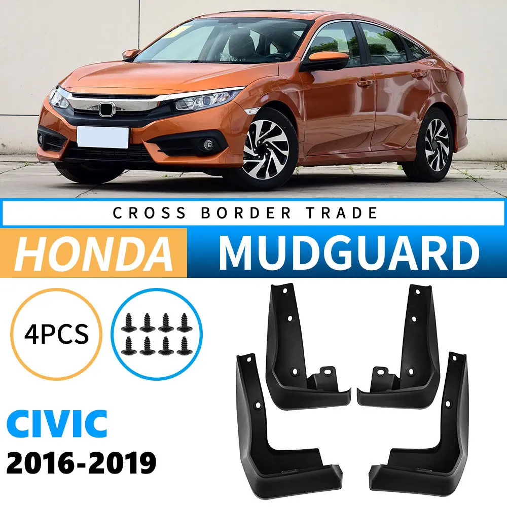 

Auto Splash Guards Mud Flaps Fender Mudguard for For The 2016 Honda Civic