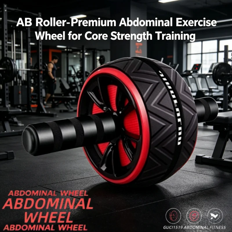 Rolo abdominal unissex para exercícios e fitness, equipamento silencioso para exercícios de core, adequado para exercícios de queima de gordura abdominal.