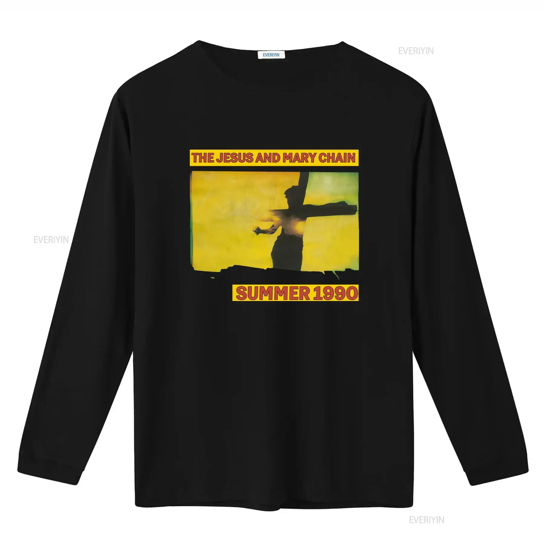 The Jesus and Mary Chain Summer 1990 Tour T Shirt Retro Rock Band Design for  vintage Washed Stylish Slightly designer clothes