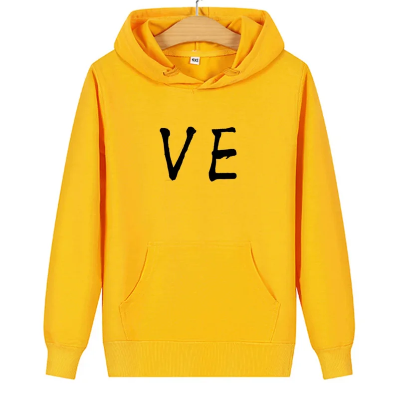 Mode Nieuwe Paar Hoodies Liefhebbers Vrouwen Mannen Hoodies Love Print Sweatshirt Casual Streetwear Pullover Sportkleding Trainingspak