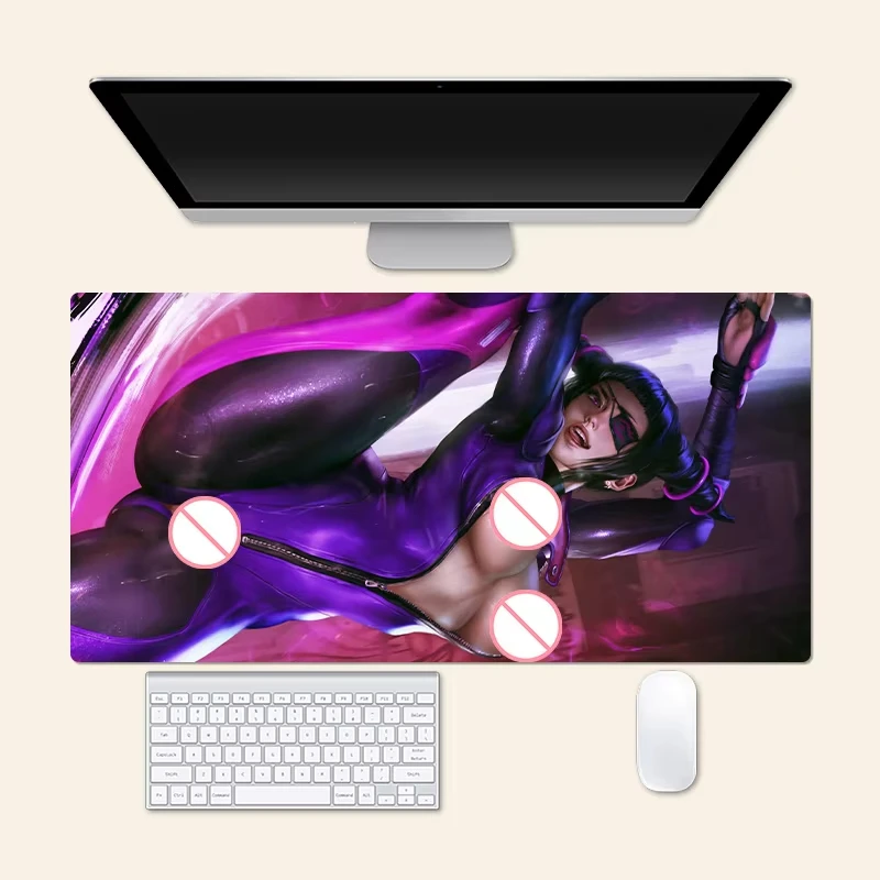Sexy Han Juri Anime Large Mouse Pad Office Mousepad Creative Game Desk Mat Gift