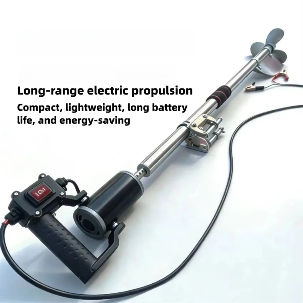 

Portable 12V Handheld Electric Outboard Thruster Inflatable Boat Propeller Motor