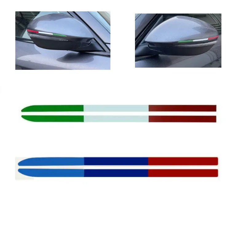 

For Alfa Romeo Giulia Stelvio 147 159 Giulietta Modification Accessories Car Rearview Mirror Decoration Garland Sticker 1Set New