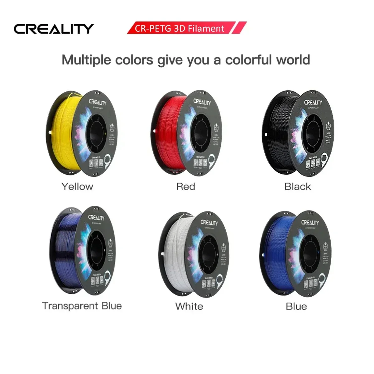 CREALITY Original CR-PETG Filament 1 kg 1,75 mm Hochtemperatur, umweltfreundlich, geruchlos, ungiftig, ausgezeichnet für Ender 3D-Drucker