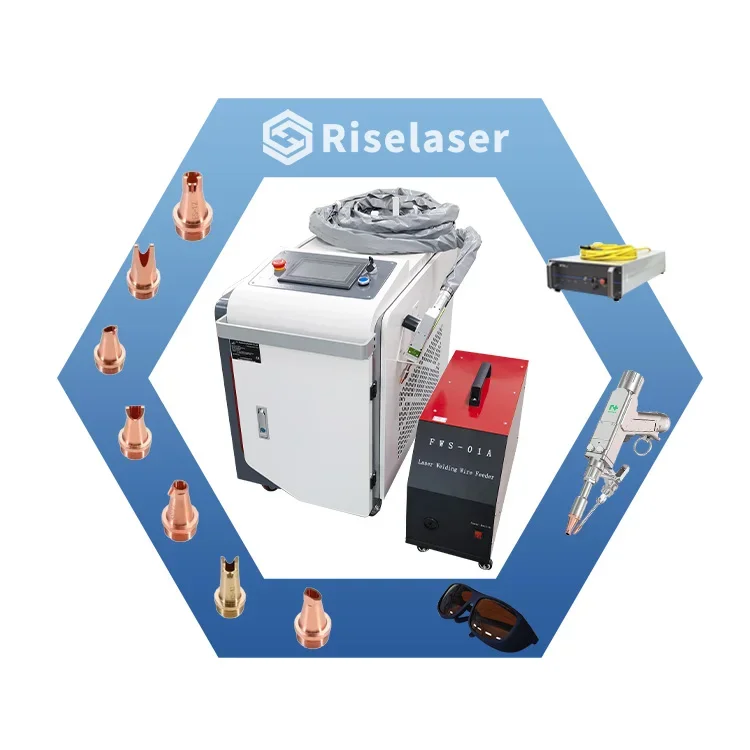 Handheld Laser Welder 1.5KW  Laser Handheld Welding Machine Welder Double Wobble Head Laser Welding Machine