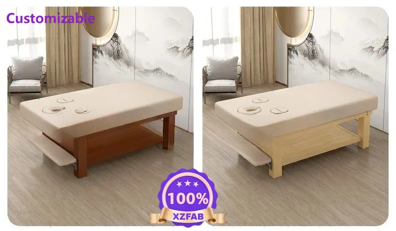 Factory Direct 2026 Play mobile phone model solid wood beauty bed massage bedbeauty salon special Chinese medicine treatment bed
