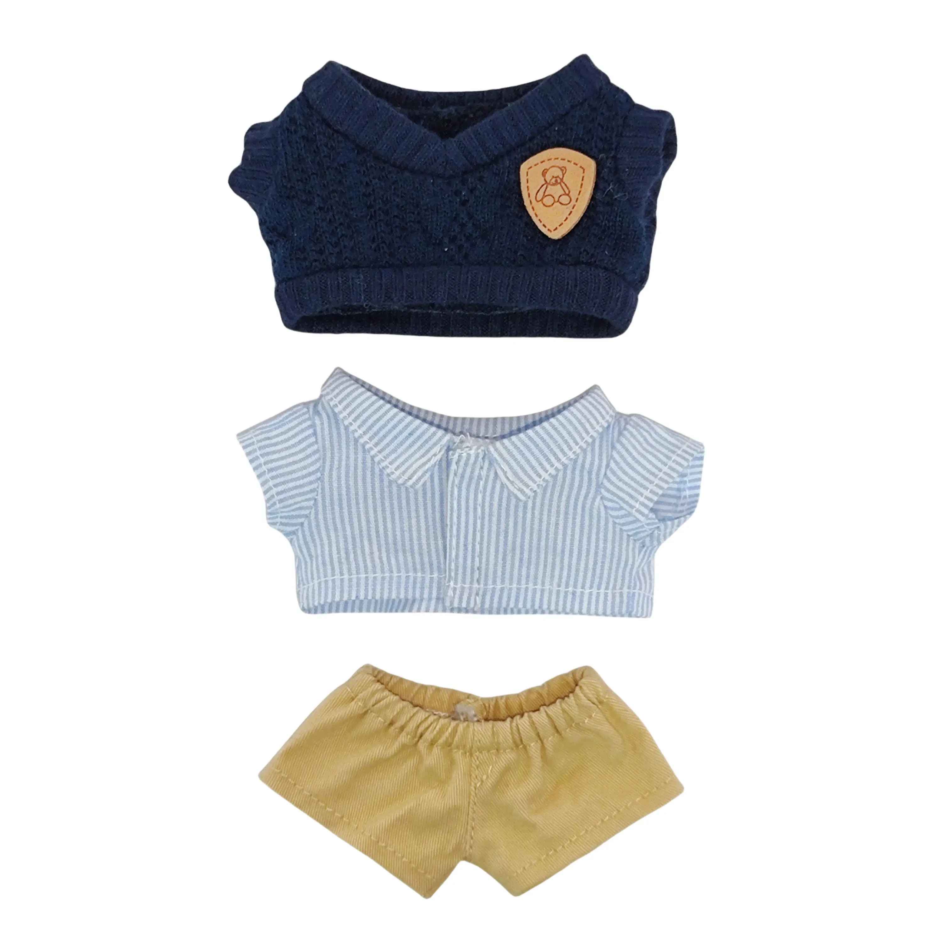 15-17cm Clothes for Labubu  Blind Box Keychain - Executive Style Outfit Set