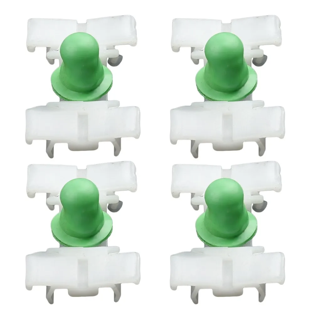 Decorative Strip Door Clips Push Pin Plastic White+Green For BMW Moulding Panel Push pin Rivet Bump Car Exterior