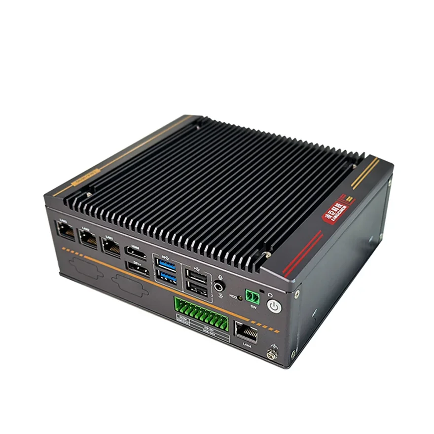 

Intel CPU 4*LAN 4*COM 1*DP DDR4 Mini PC Fanless Rugged Embedded Industrial BOX Computer LBX-J630-D