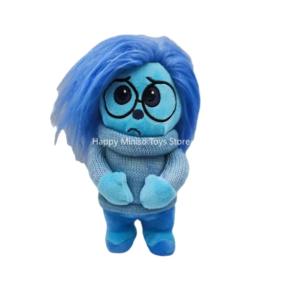   Film Inside Out 2 giocattoli di peluche Tristezza e gioia Cartoon 22 cm bambole di peluche Kawaii regalo di compleanno per bambini