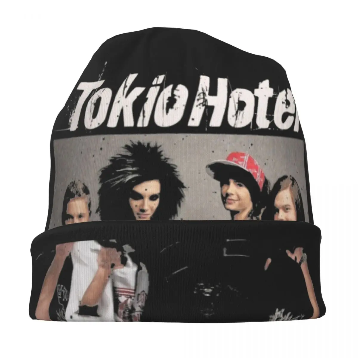 Tokio Hotel Group Music Caps Bill Kaulitz Casual Adult Outdoor Skullies Beanies Hat Summer Warm Dual-use Bonnet Knitted Hat