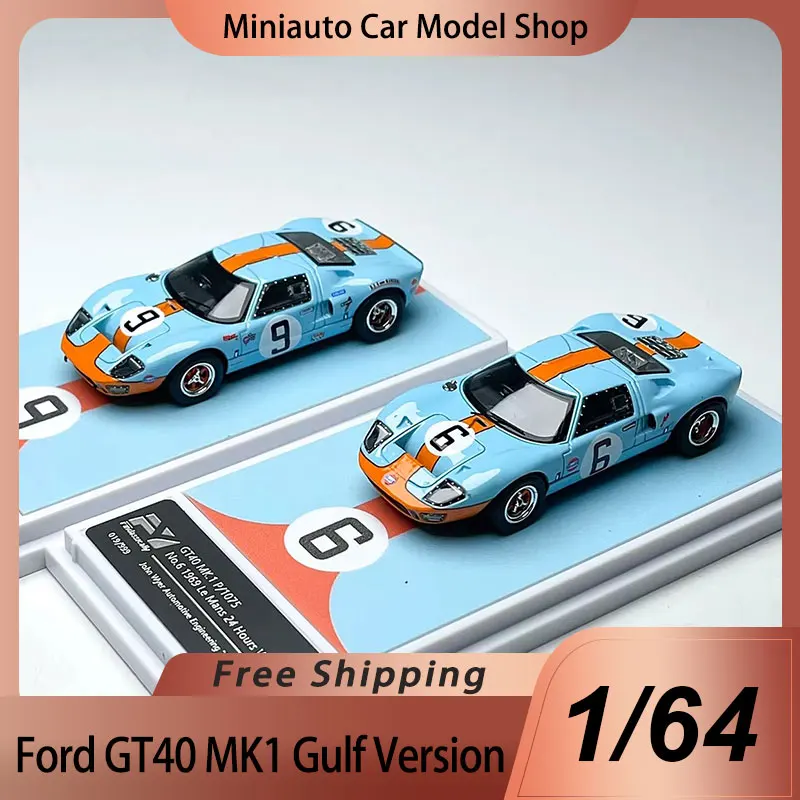 

New In Stock Findclassically 1:64 Ford Gt40 Mk1 Le Mans Champion Alloy Car Model Miniature Diecast Ornaments Ford Custom Toy Kid